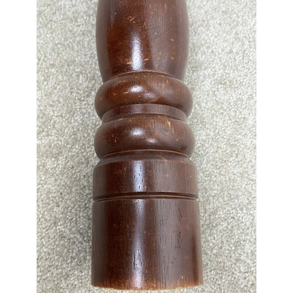 VTG MCM 17.5” H Large Wood Pepper Grinder Mill Traditional Style Walnut Finish